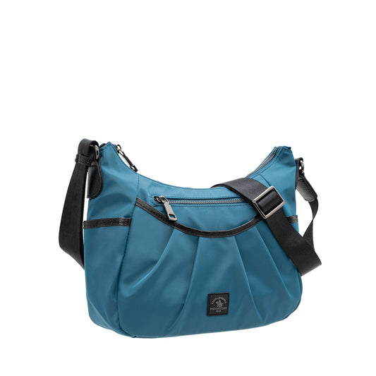 Blue Nylon Sling Bag