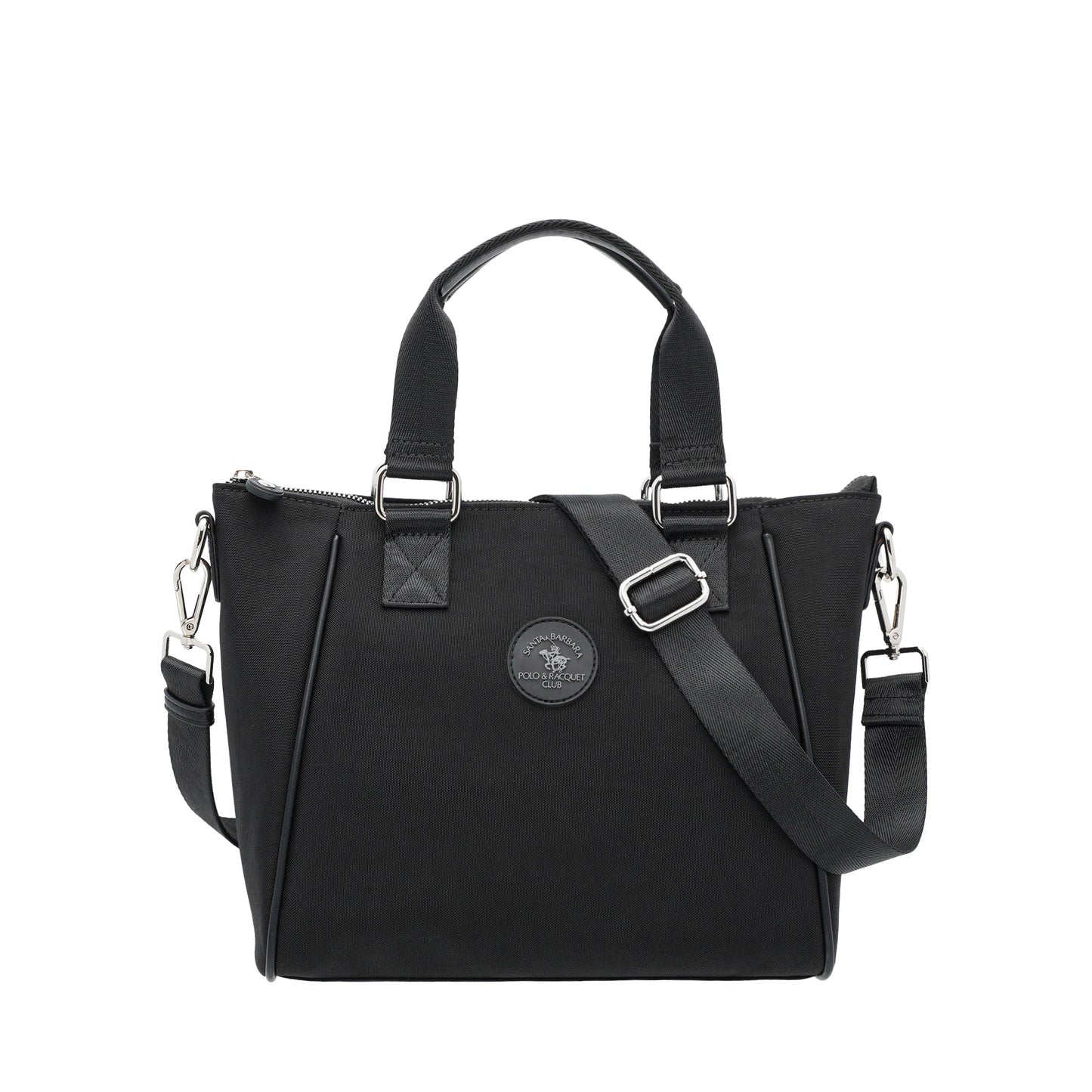 Black Nylon Tote Bag