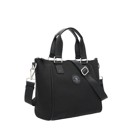 Black Nylon Tote Bag