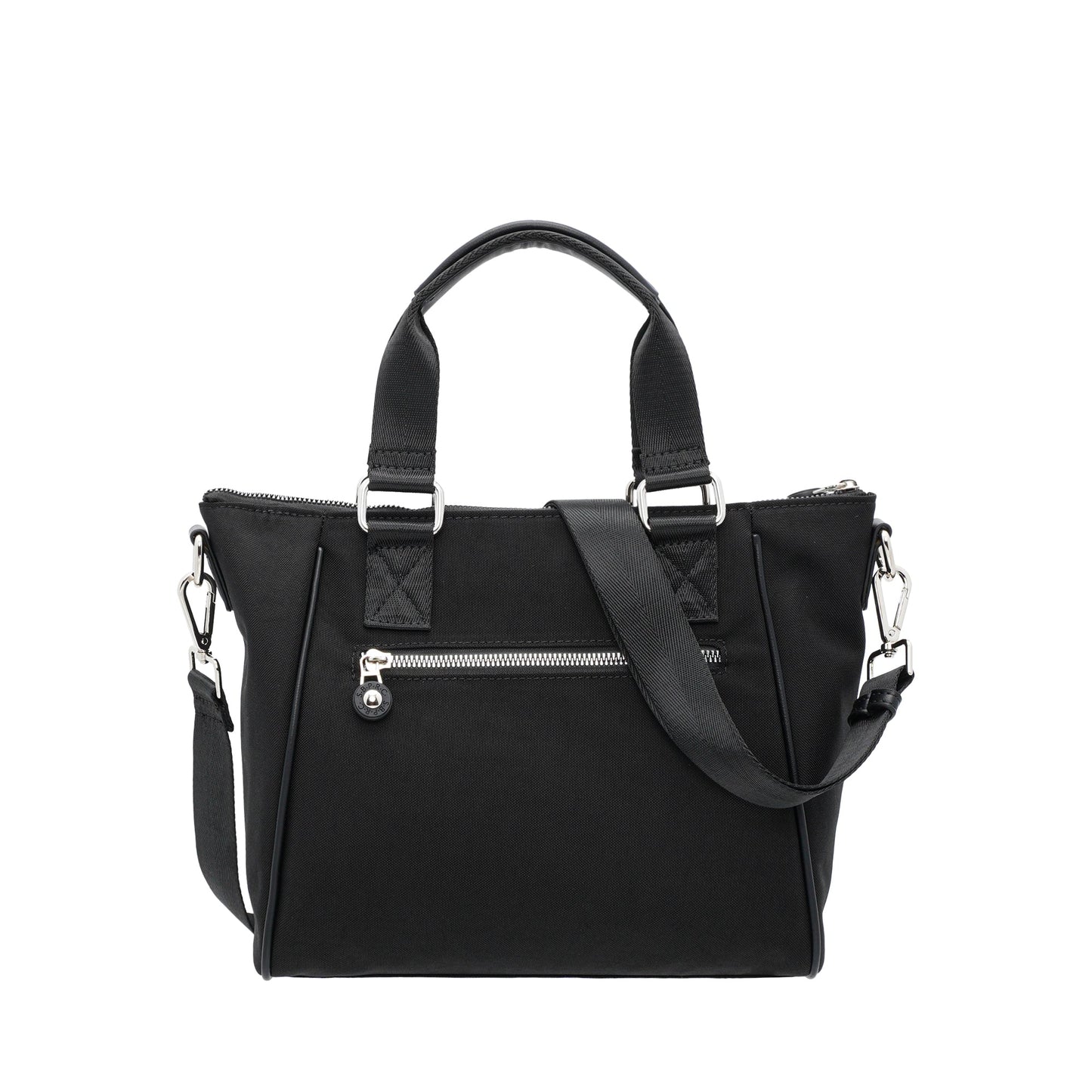 Black Nylon Tote Bag