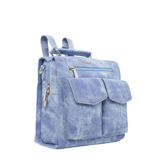 2 Way Denim Backpack Sling Bag