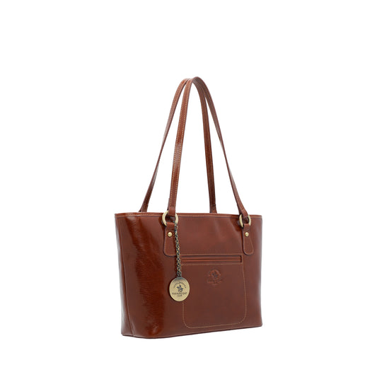 Ladies Leather Shopper Bag