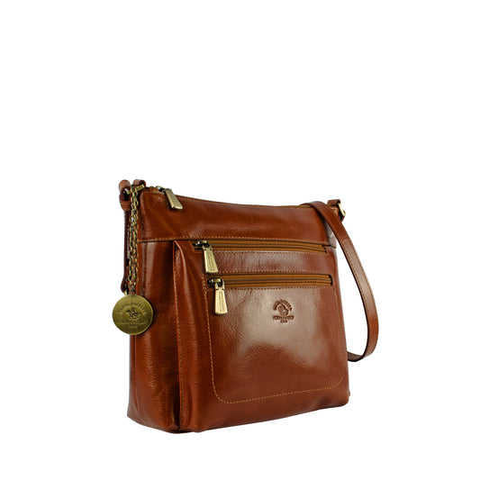 Women Oil-Tanned 2 Ways Sling Bag