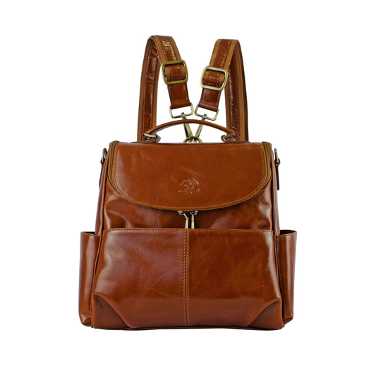 Women Oil-Tanned 2 Ways Backpack