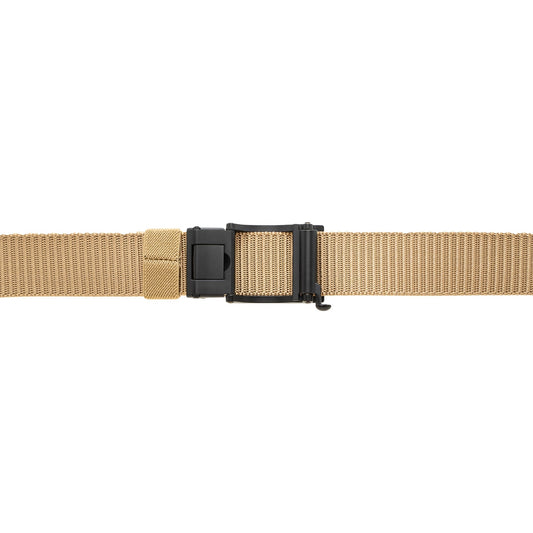 Beige Nylon Square Pin Buckle Belt