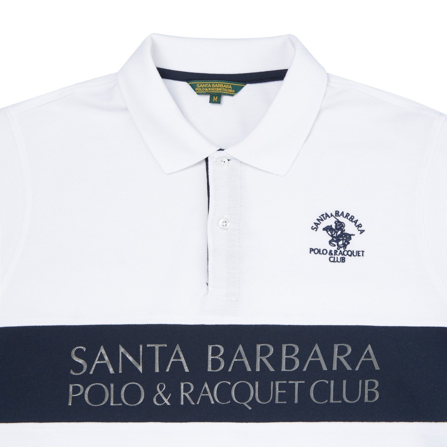 Men’s White Polo Shirt with Logo