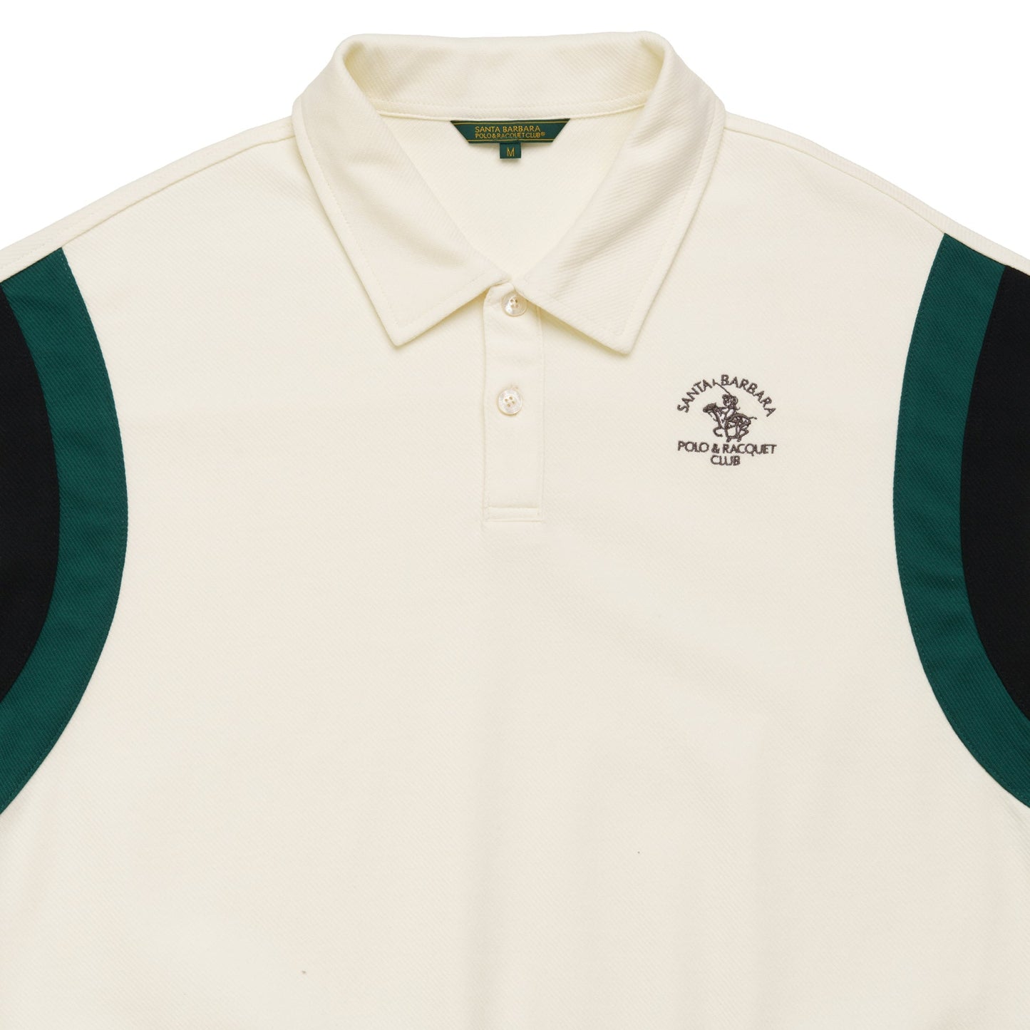 White Long Sleeve Polo Tee