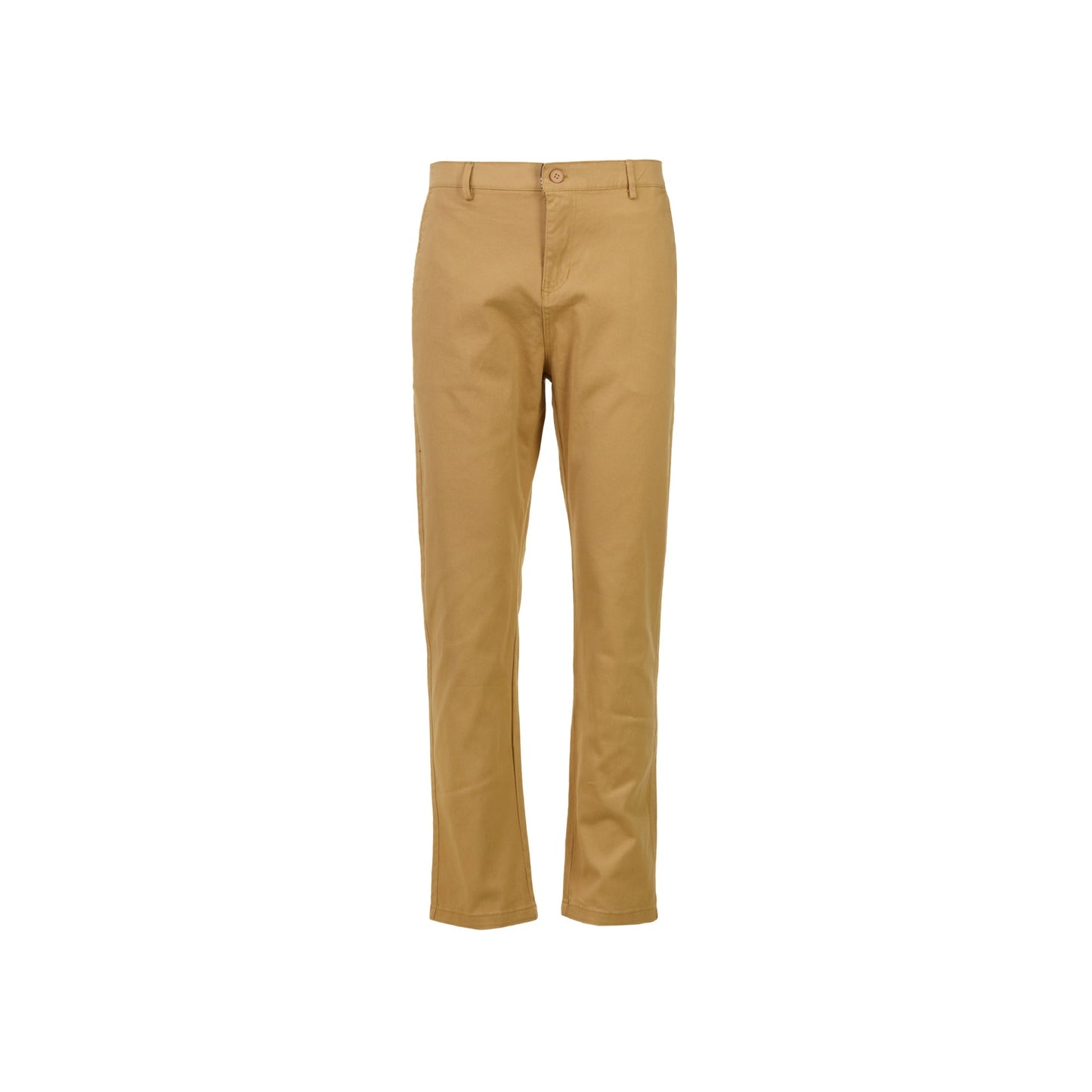 Beige Flat Front Long Pants
