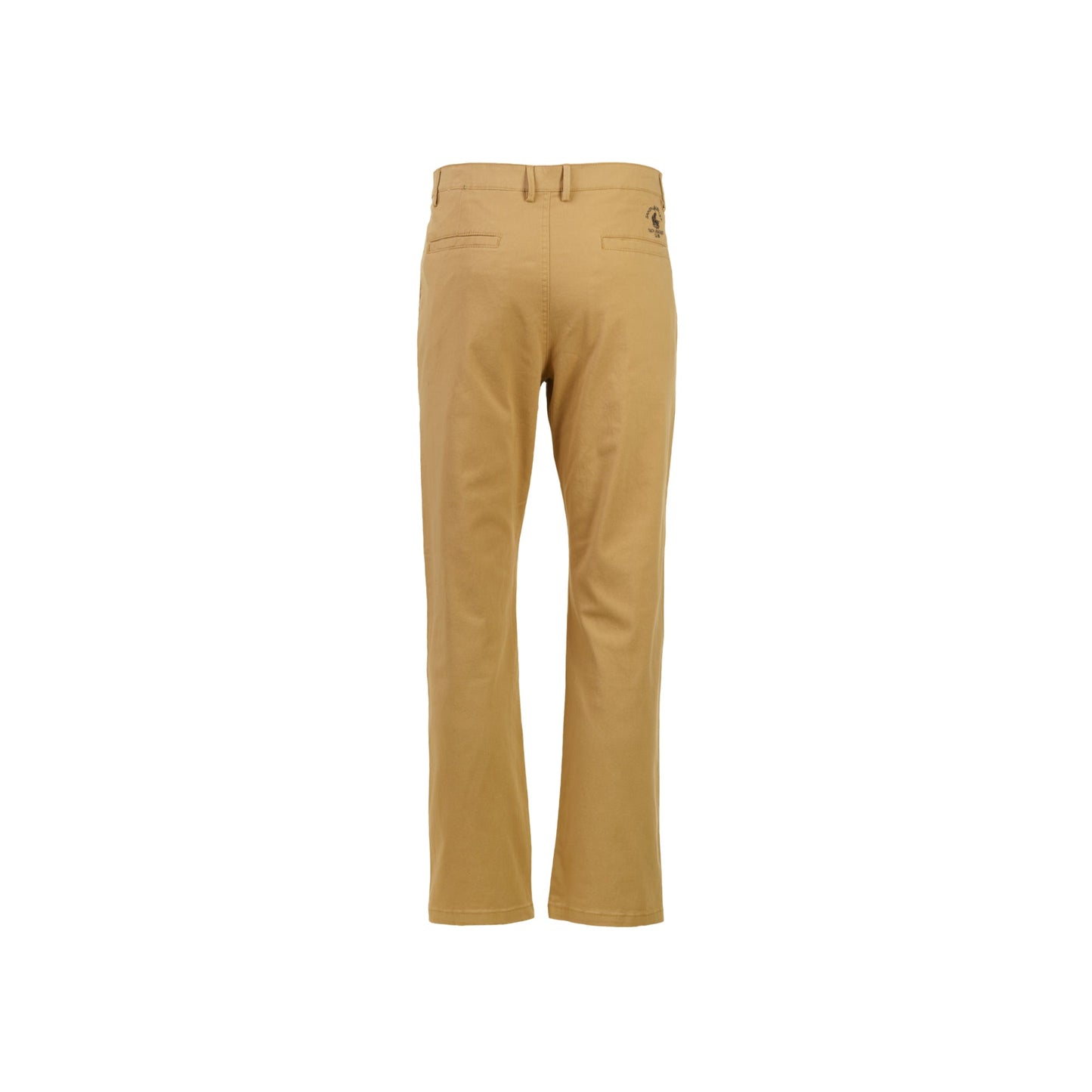 Beige Flat Front Long Pants