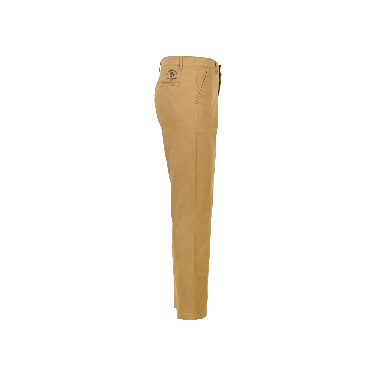 Beige Flat Front Long Pants