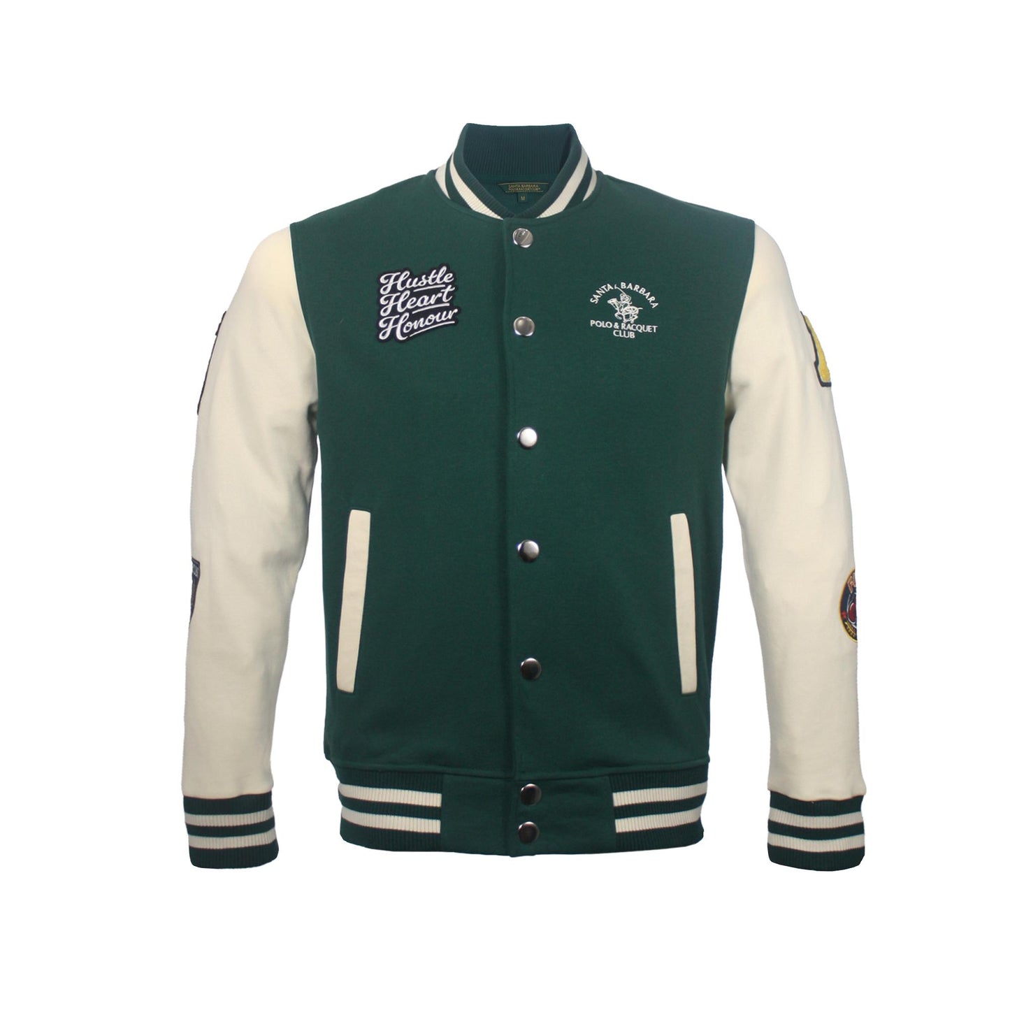 Ikmal X SBPRC Men's Green Bomber Casual Jacket