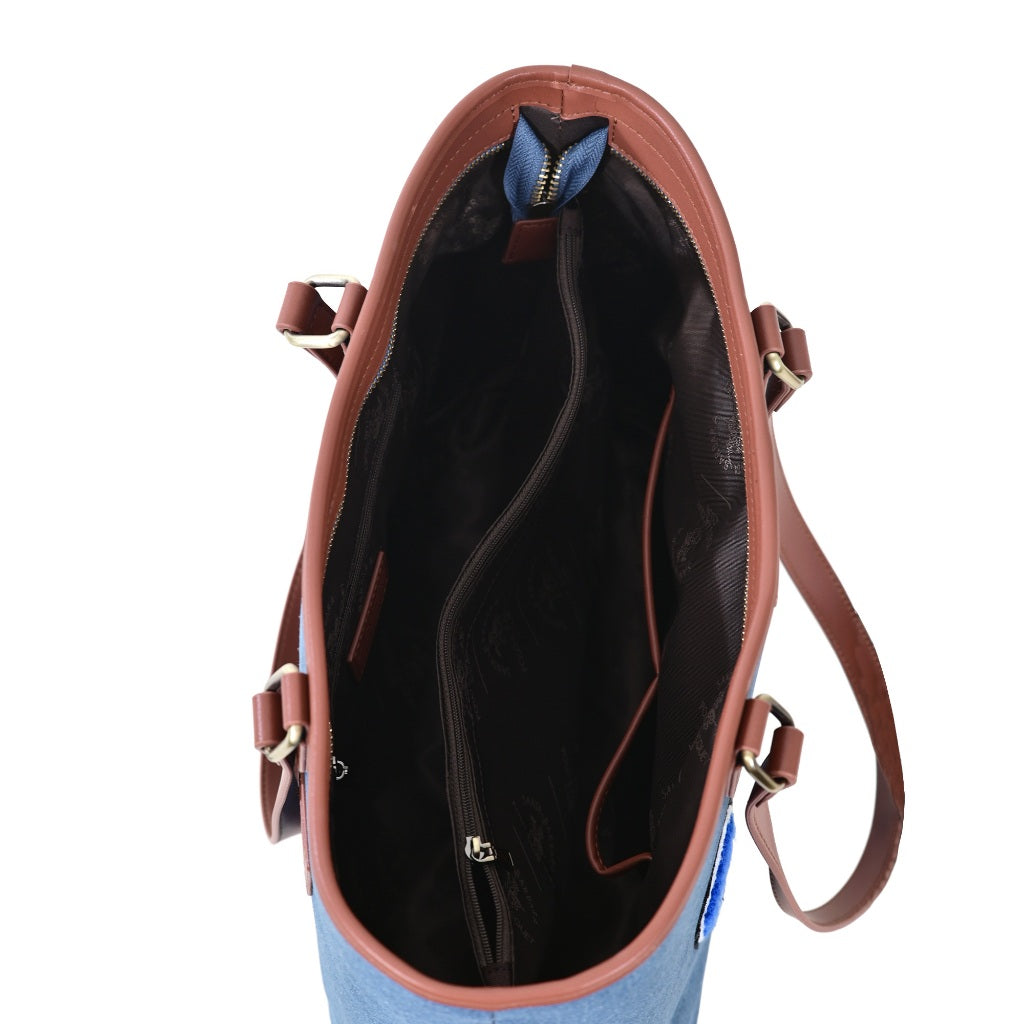 DENIM Microfiber Shoulder Bag