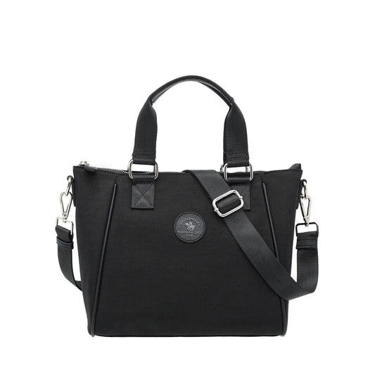Black Nylon Tote Bag