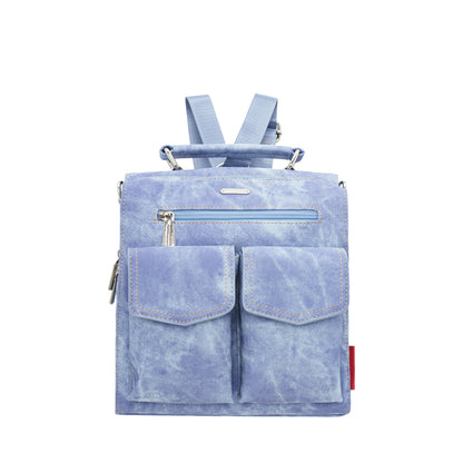 2 Way Denim Backpack Sling Bag