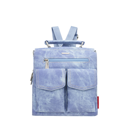 2 Way Denim Backpack Sling Bag