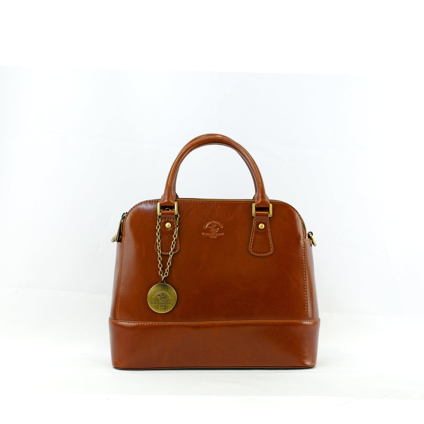 Women Oil-Tanned Double Handle Structured Sling Bag