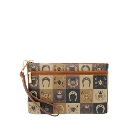 Minimalist Monogram Wristlet
