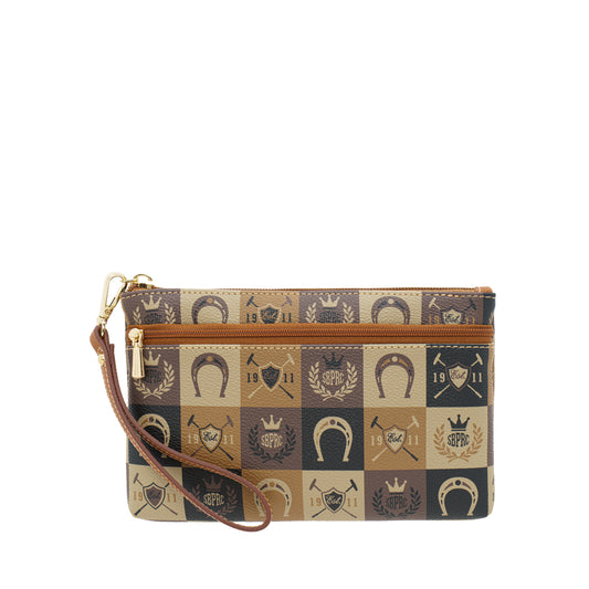 Minimalist Monogram Wristlet