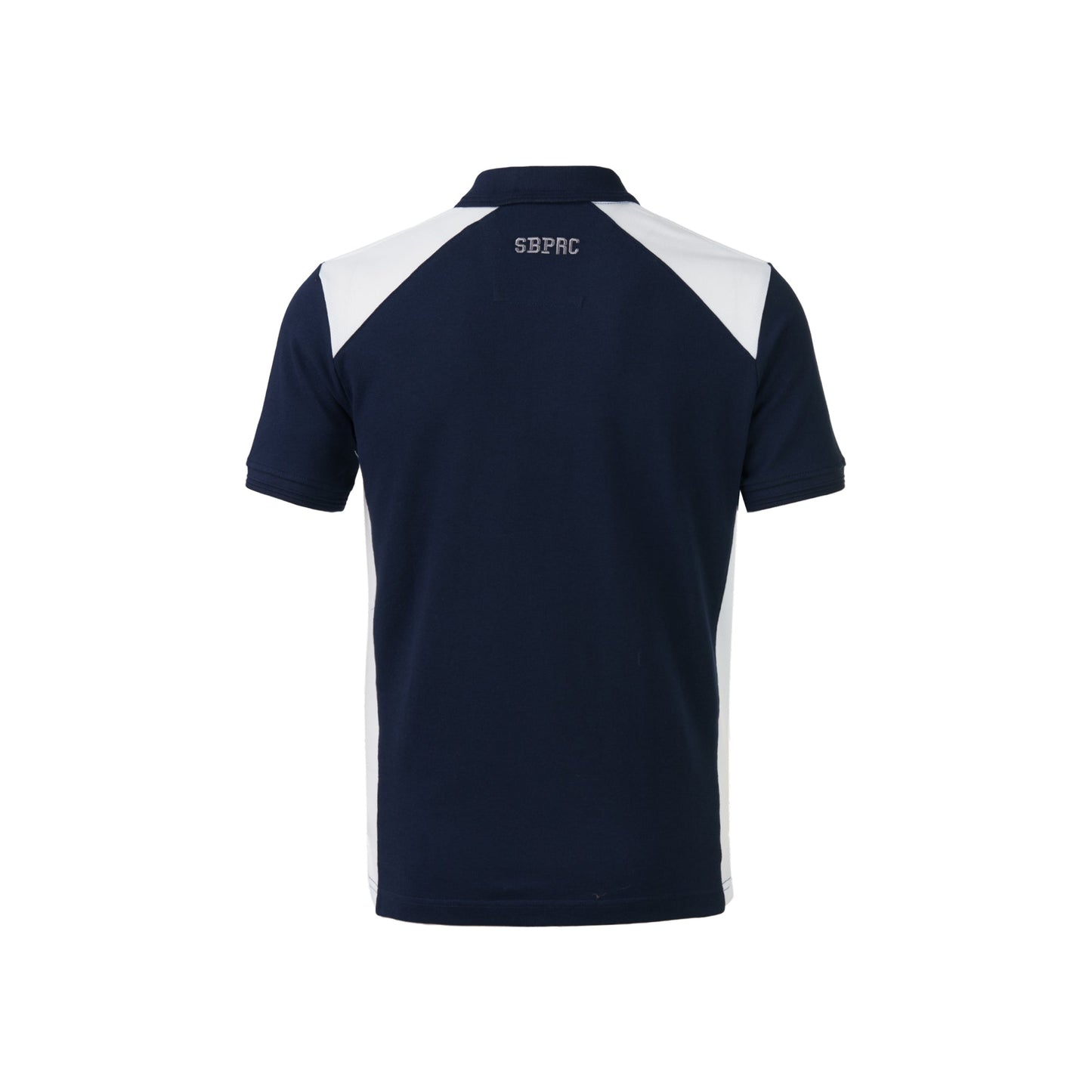 Blue White Cotton Polo Tee