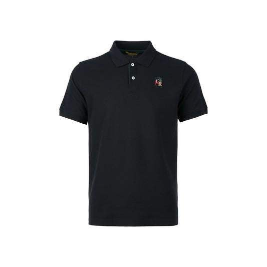 Men's Plain Black Polo T-Shirt