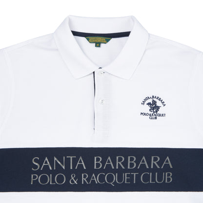 Men’s White Polo Shirt with Logo
