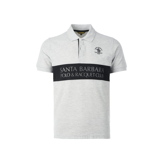 Men’s Grey Polo Shirt with Logo