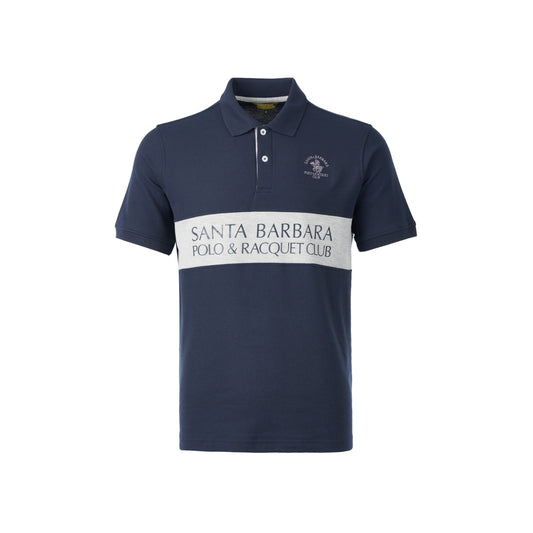 Men’s Navy Polo Shirt with Logo