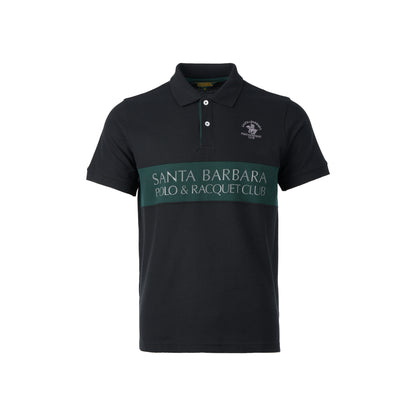 Men’s Black Polo Shirt with Logo