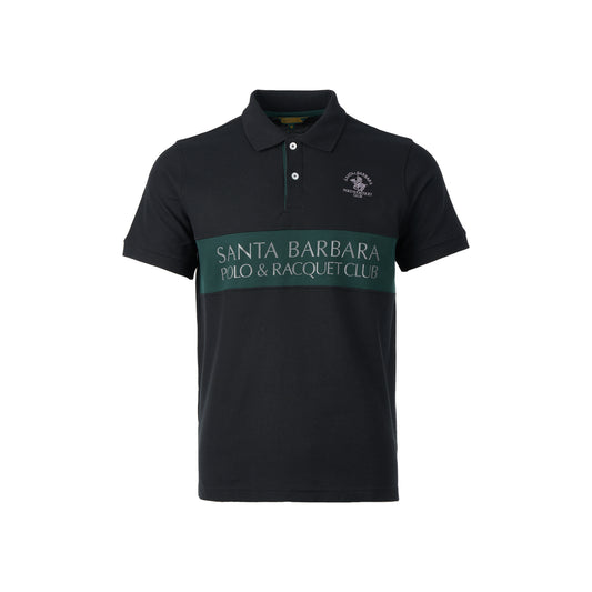 Men’s Black Polo Shirt with Logo