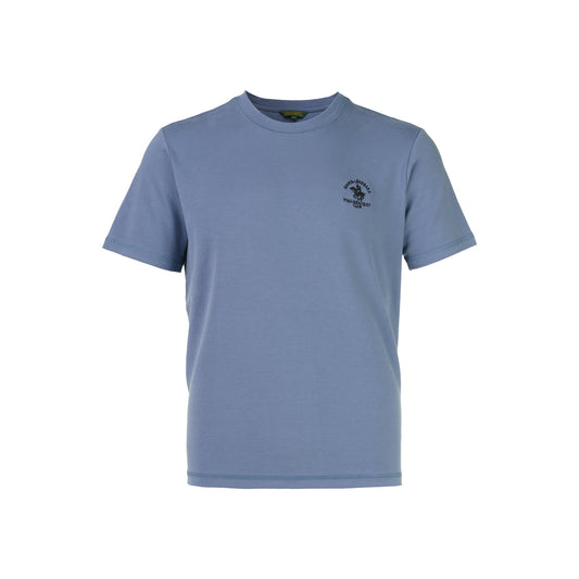 Pale Blue Plain Round Neck T-Shirt