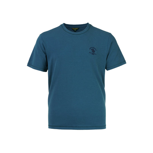 Dark Blue Plain Round Neck T-Shirt