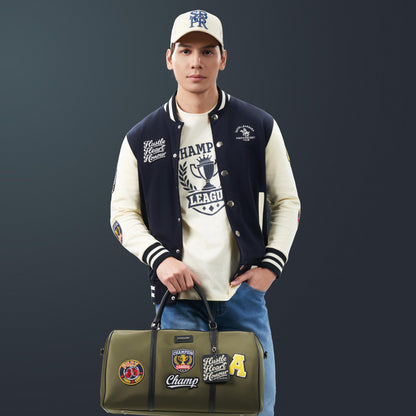 Ikmal X SBPRC Men's Navy Bomber Casual Jacket