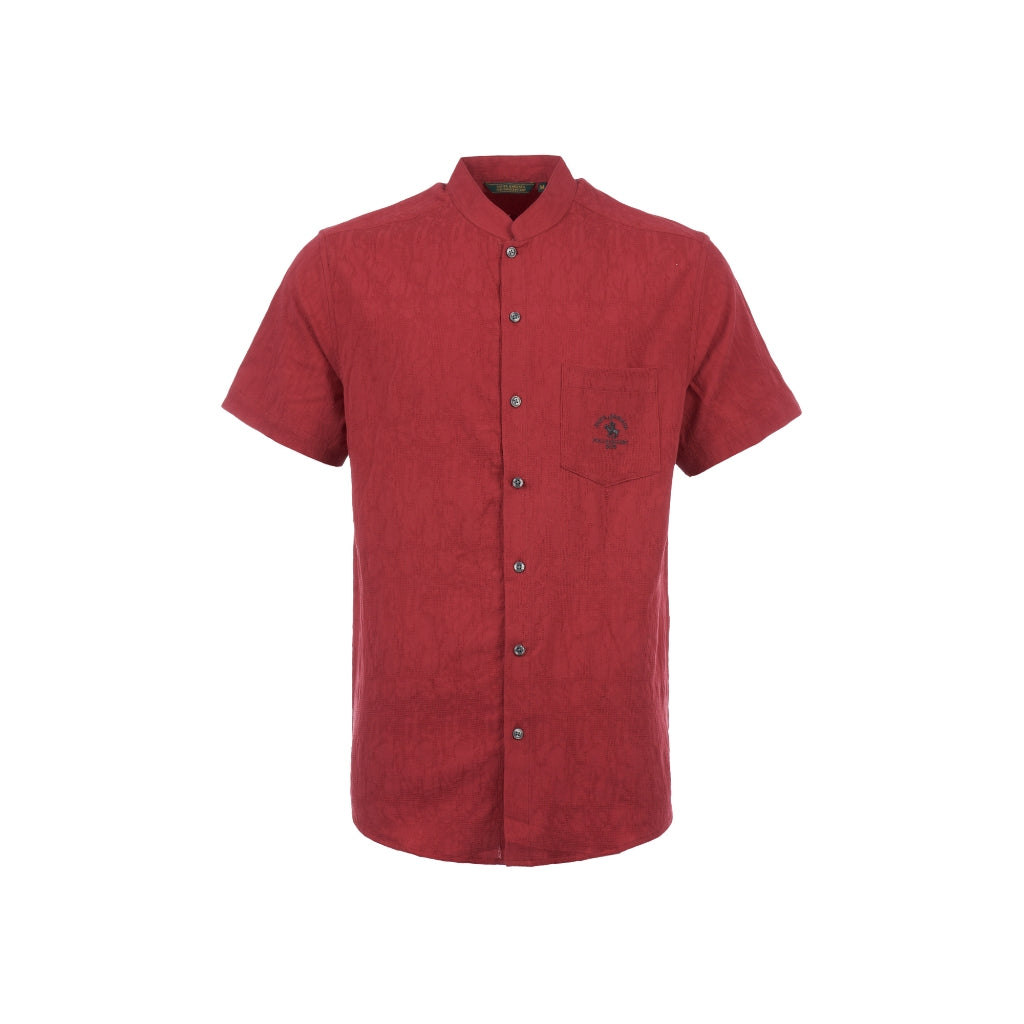 Men Red Short Sleeve Shirt