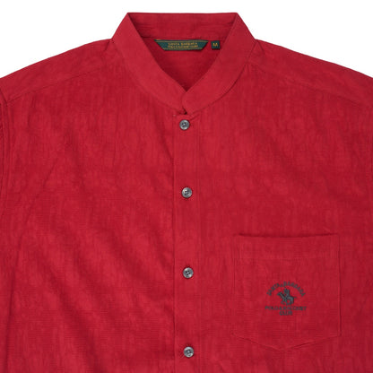 Men Red Short Sleeve Shirt