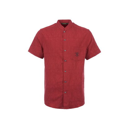 Men Red Short Sleeve Shirt