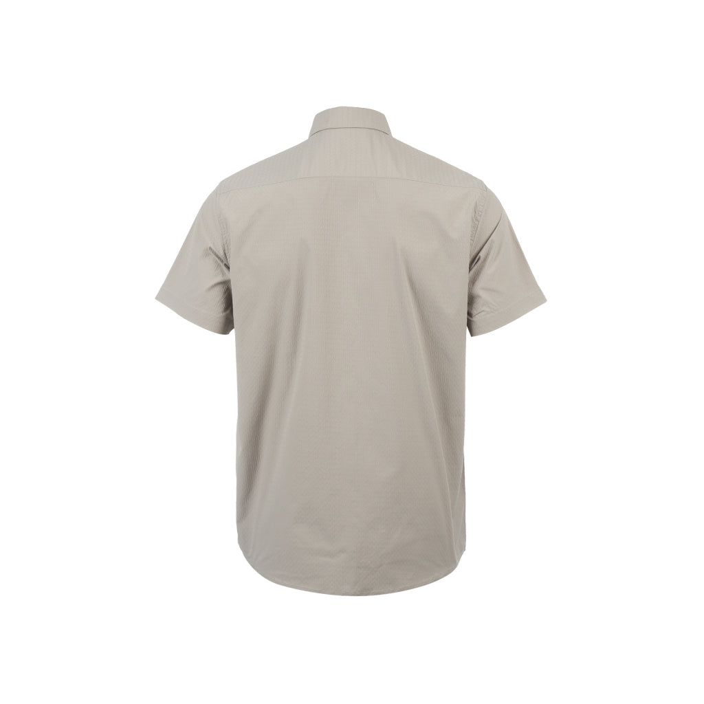 Men Brown Short Sleeve Shirt