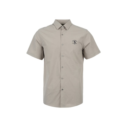 Men Brown Short Sleeve Shirt