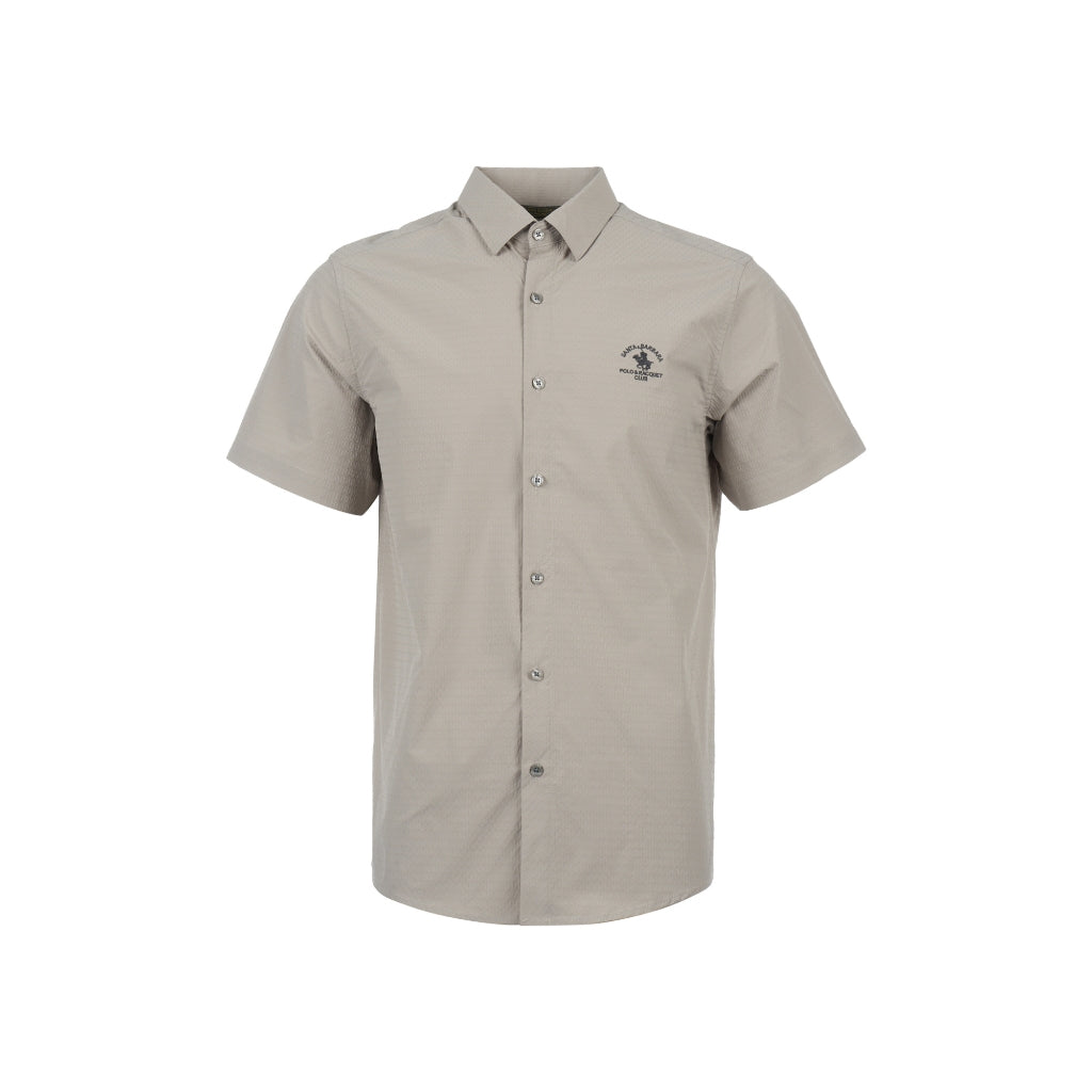 Men Brown Short Sleeve Shirt