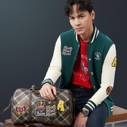 Ikmal X SBPRC Men's Green Bomber Casual Jacket