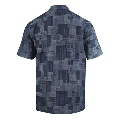 Men Mandarin Denim Shirt