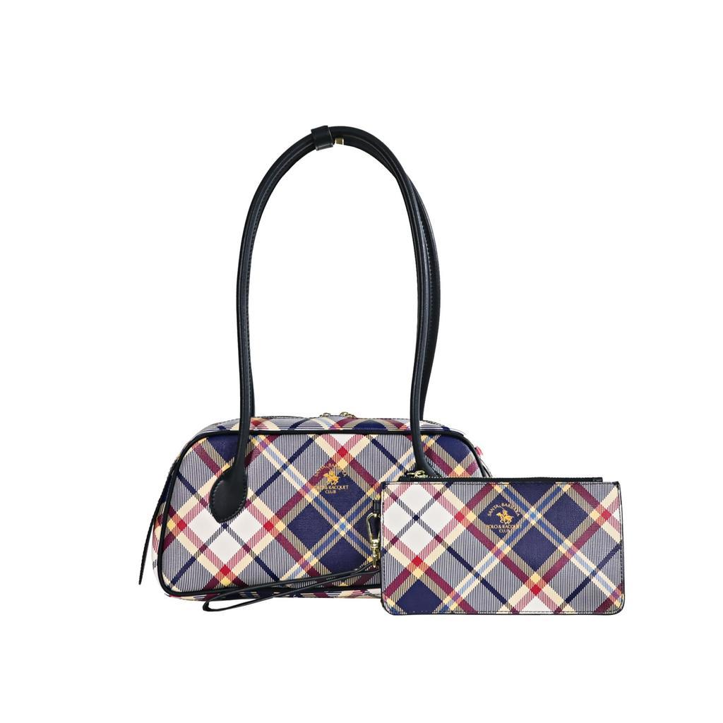 CHECKER Monogram Long-Handle Shoulder Bag