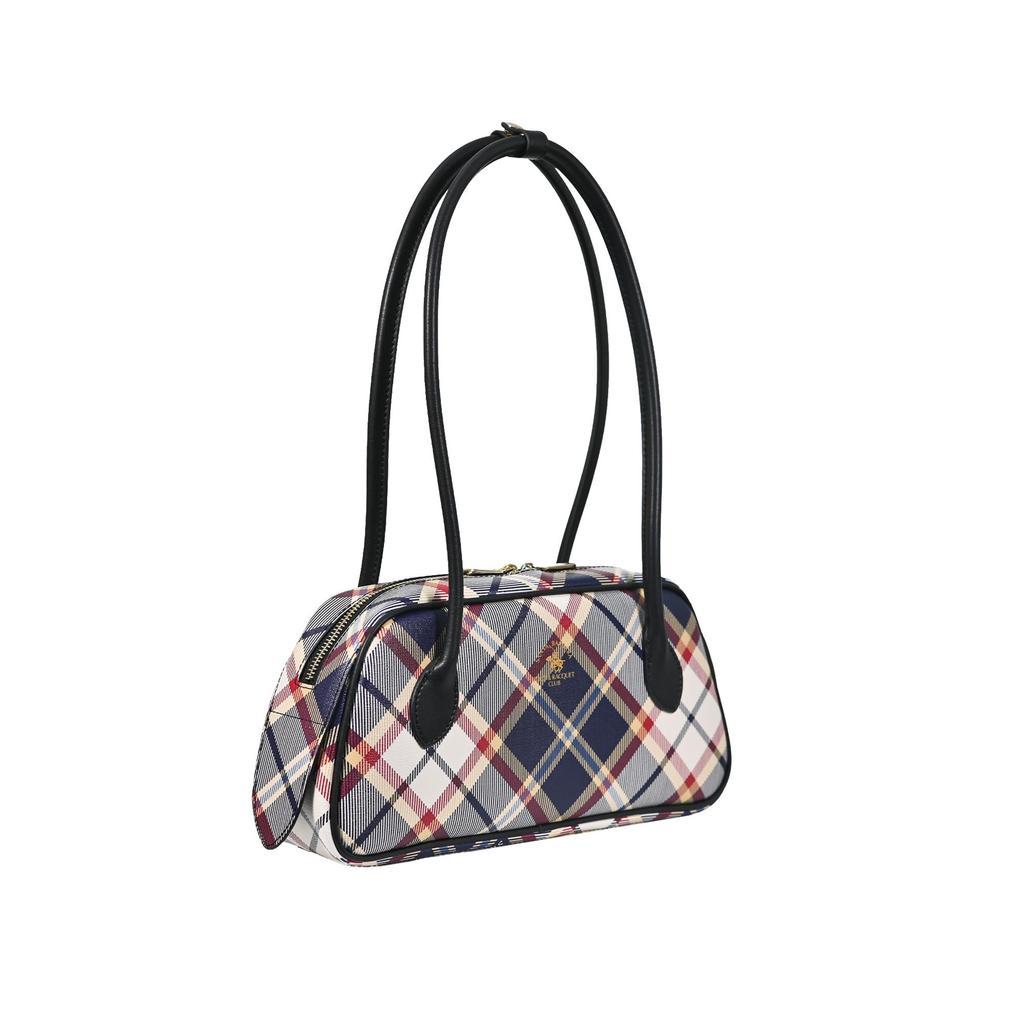 CHECKER Monogram Long-Handle Shoulder Bag
