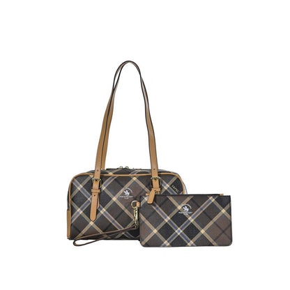 CHECKER Monogram Long Shoulder Bag