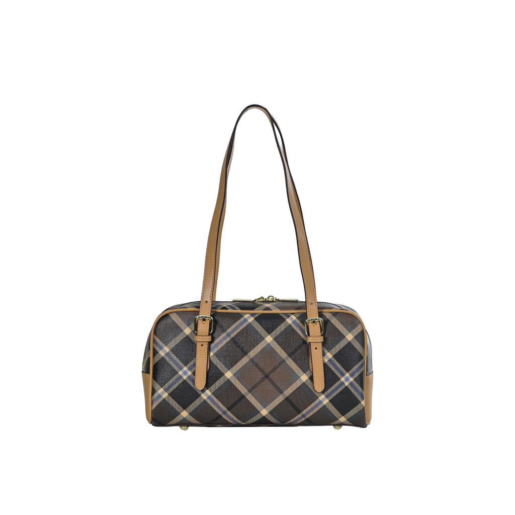 CHECKER Monogram Long Shoulder Bag