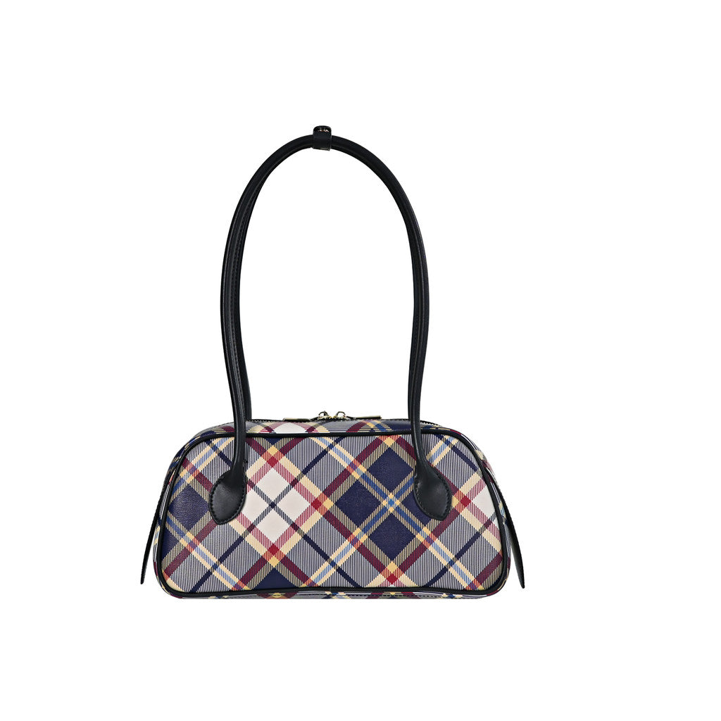 CHECKER Monogram Long-Handle Shoulder Bag
