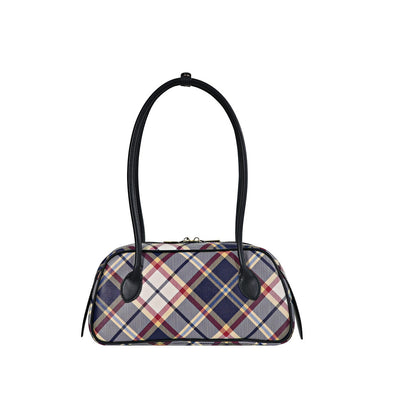 CHECKER Monogram Long-Handle Shoulder Bag