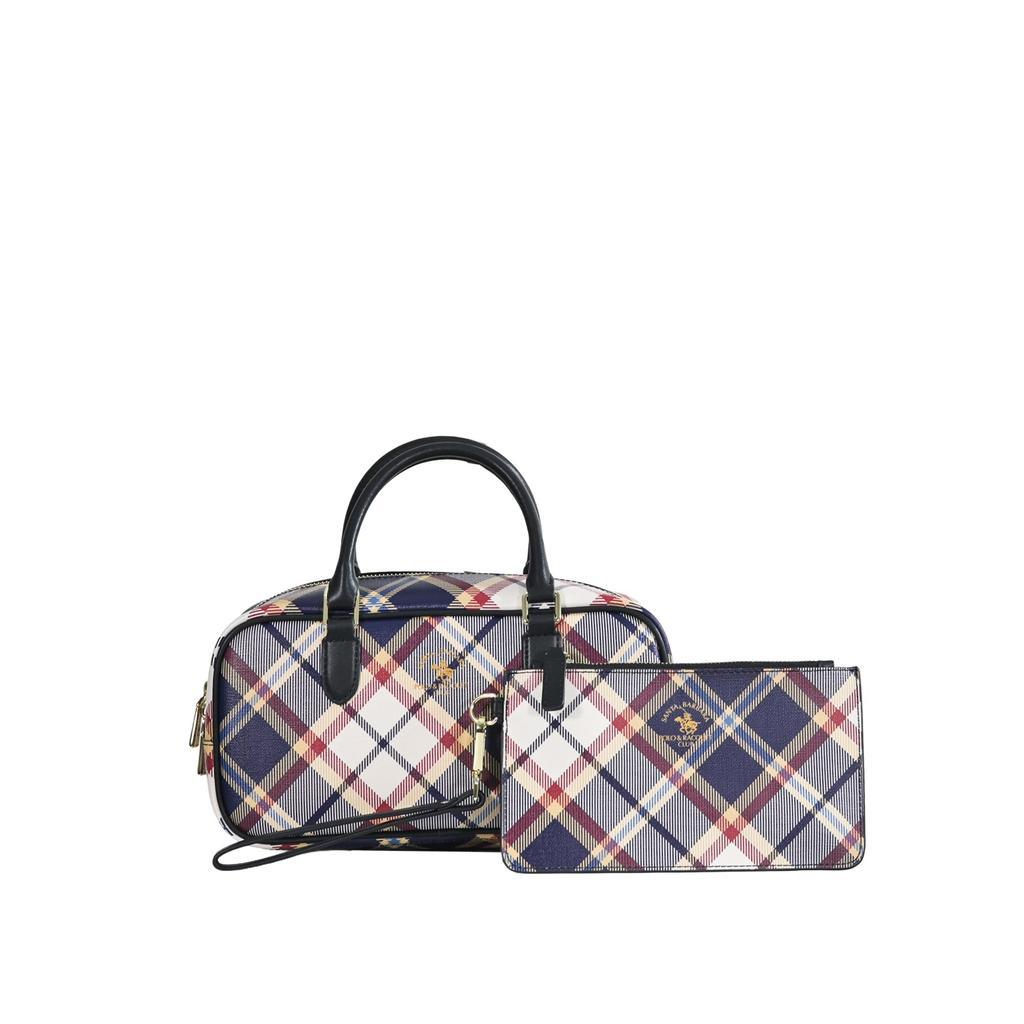 CHECKER Monogram Top Handle Bag