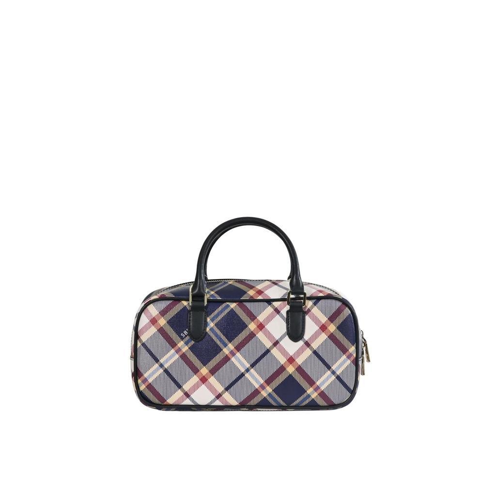 CHECKER Monogram Top Handle Bag