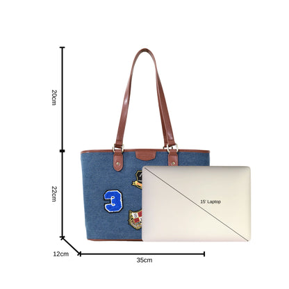 DENIM Microfiber Shoulder Bag