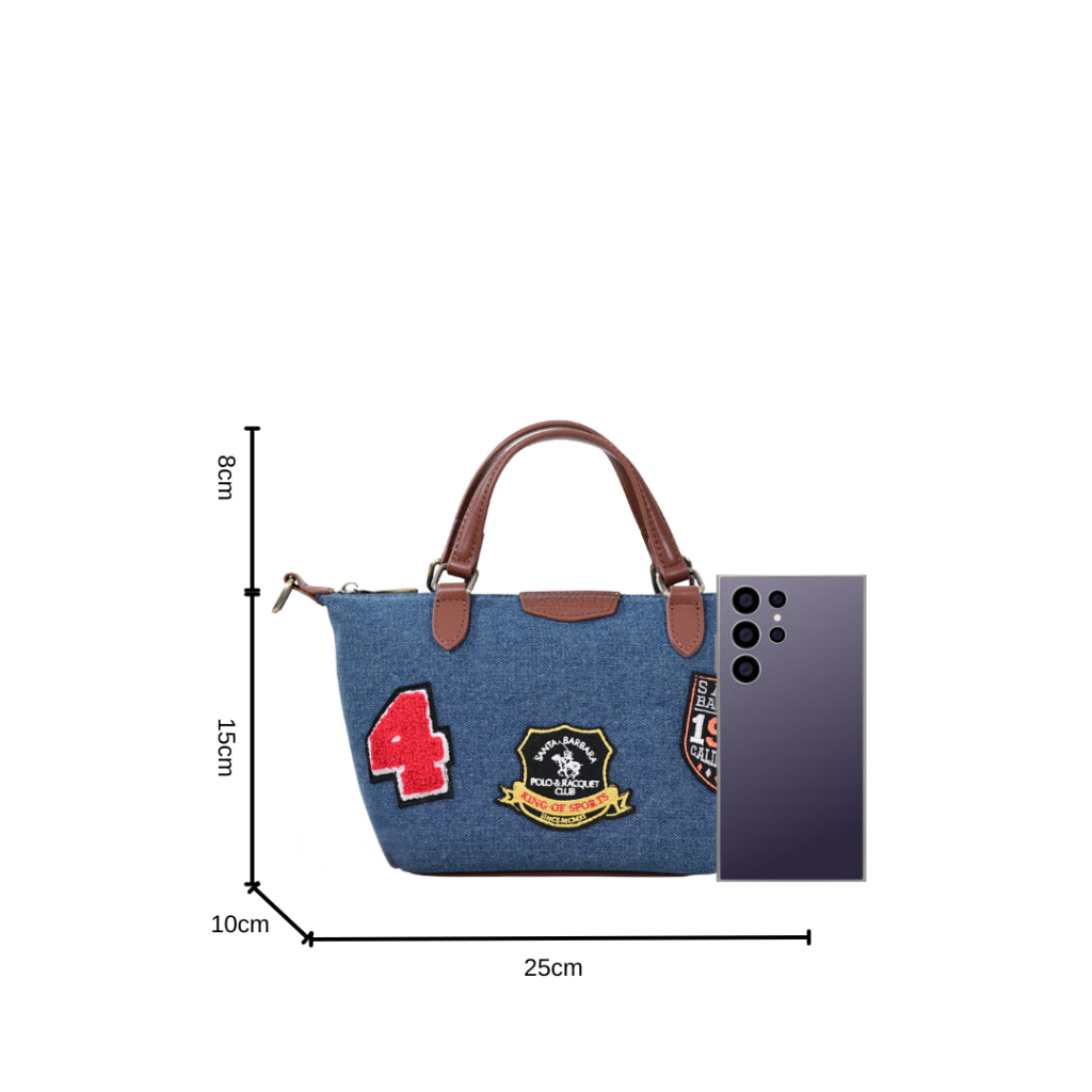 DENIM Microfiber Handle Bag